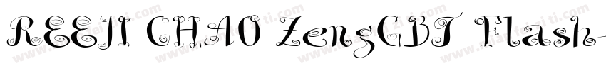 REEJI CHAO ZengGBT Flash字体转换